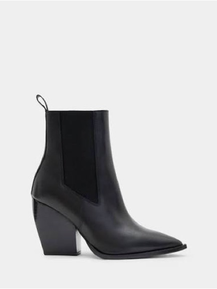 All Saints Ria Pointed Toe Leather Boots